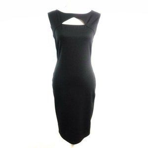 Ralph Lauren Black Cut Out Neckline Sheath Dress